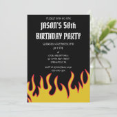 ロックンロールフレイムメンズバースデーパーティー 招待状 (スタンド正面)