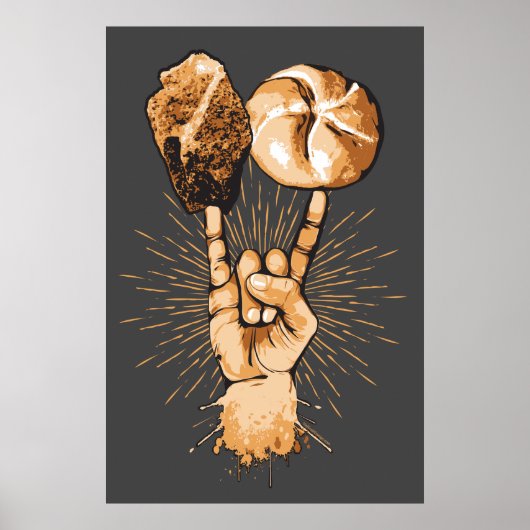 ロックンロールポスター ポスター (正面)