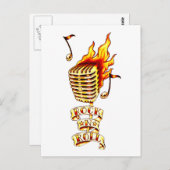 ロックンロールマイク ポストカード (正面/裏面)