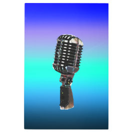 ロックンロールマイク メタルプリント