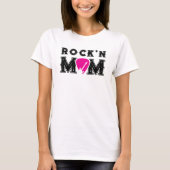 ロックンロールママ ギターピック お揃い親 Tシャツ (正面)