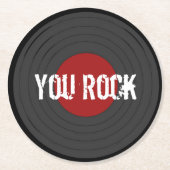 ロックンロールユー・ロック ラウンドペーパーコースター (正面)