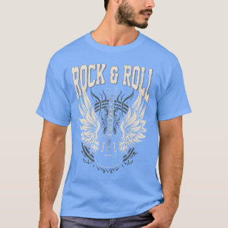 ロックンロールラバーのギフト クールなエレキギターコン Tシャツ