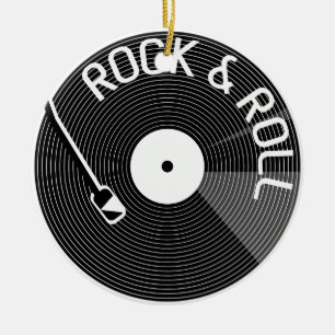 ロックンロールレコード セラミックオーナメント