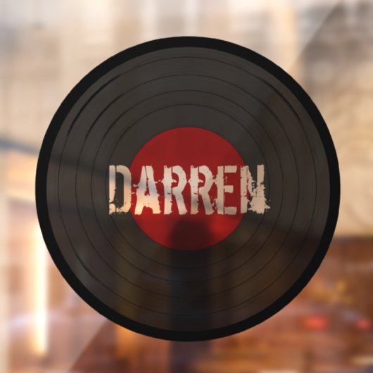 ロックンロールレコーパーソナライズされたド ウィンドウサイン (シート2)