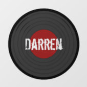 ロックンロールレコーパーソナライズされたド ウィンドウサイン (シート)