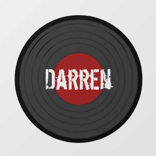 ロックンロールレコーパーソナライズされたド ウィンドウサイン (シート)