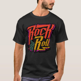 ロックンロールレトロ80年代80年代ヴィンテージ型 Tシャツ