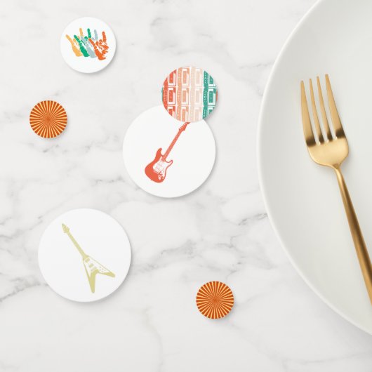 ロックンロールロックスターギター誕生日 コンフェッティ (グループ)