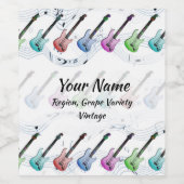 ロックンロールワイン ワインラベル (シングルラベル)