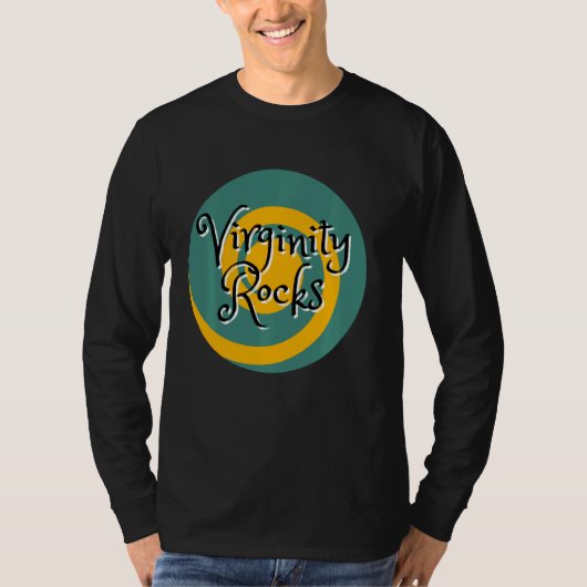 ロックンロール処女おもしろい性実践の信念と Tシャツ (正面)