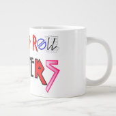 ロックンロール問題のマグカップ ジャンボコーヒーマグカップ (右)