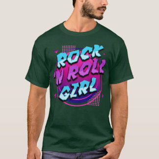 ロックンロール女の子ロックミュージック恋人ロッカーガールズ Tシャツ