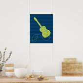 ロックンロール子供部屋アート ポスター (キッチン)