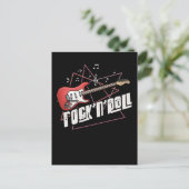 ロックンロール愛好家ギター音楽 ポストカード (スタンド正面)