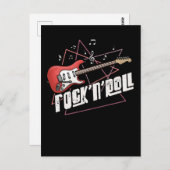ロックンロール愛好家ギター音楽 ポストカード (正面/裏面)