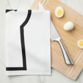 ロックンロール手 キッチンタオル (四つ折り)