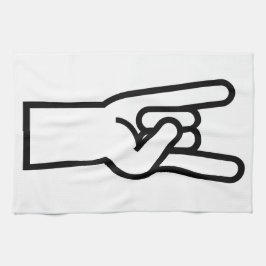 ロックンロール手 キッチンタオル