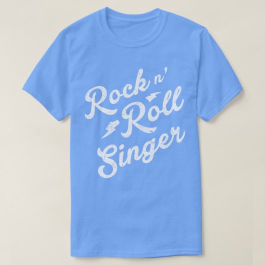 ロックンロール歌手 Tシャツ (デザイン正面)