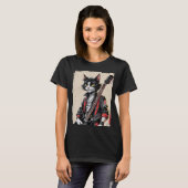 ロックンロール猫 Tシャツ (正面フル)