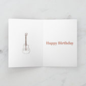 ロックンロール素朴ギターおじの名前 カード (内部)