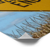 ロックンロール終わりなし、通りサイン落書き ポスター (角)