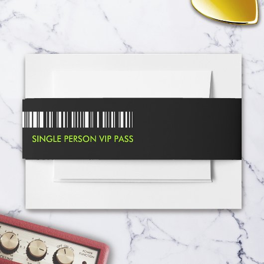 ロックンロール結婚のチケットコンサートボーディングパス 招待状ベリーバンド