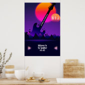 ロックンロール結婚の歓迎ポスター ポスター (キッチン)