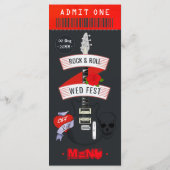 ロックンロール結婚ズチケット メニュー (裏面)