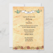 ロックンロール結婚ズ(バラスペインの) 招待状 (裏面)