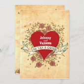 ロックンロール結婚ズ(バラスペインの) 招待状 (正面/裏面)