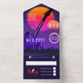 ロックンロール結婚ズ・ロックフェスト オールインワン招待状 (内側)