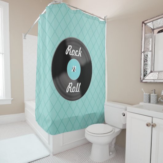 ロックンロール記録シャワーカーテン シャワーカーテン (インサイチュ)
