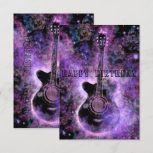 ロックンロール誕生日カード カード