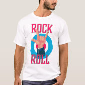 ロックンロール邪悪な角 Tシャツ (正面)