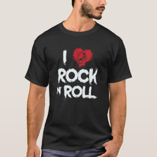 ロックンロール音楽ジャンルのギターが好き Tシャツ
