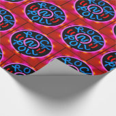 ロックンロール音楽ネオンサイン見てギフトラッピングPap ラッピングペーパー (角)