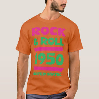 ロックンロール音楽1950ヴィンテージ Tシャツ