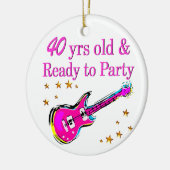 ロックンロール40位 セラミックオーナメント (左)