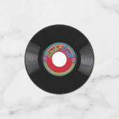 ロックンロール45 rpmレコード コンフェッティ (スモール正面)