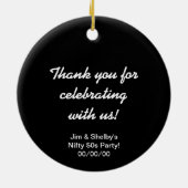 ロックンロール45 rpmレコード セラミックオーナメント (裏面)