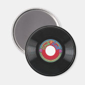 ロックンロール45 rpmレコード マグネット (正面/裏面)