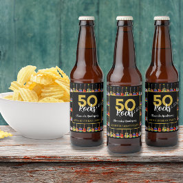 ロックンロール50thバースデーパーティーカスタム ビールラベル