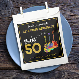 ロックンロール50th誕生日パーティーありがとう フェイバーバッグ