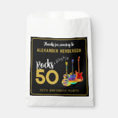 ロックンロール50th誕生日パーティーありがとう フェイバーバッグ (正面)