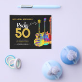 ロックンロール50th誕生日パーティー予算 チラシ (シングル)