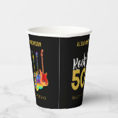 ロックンロール50th誕生日パーティー名 紙コップ (右)