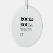 ロックンロール、それで全て セラミックオーナメント (右)