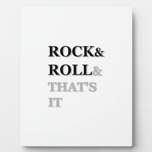 ロックンロール、それはそれだ フォトプラーク (正面)