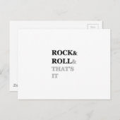 ロックンロール、それはそれだ ポストカード (正面/裏面)